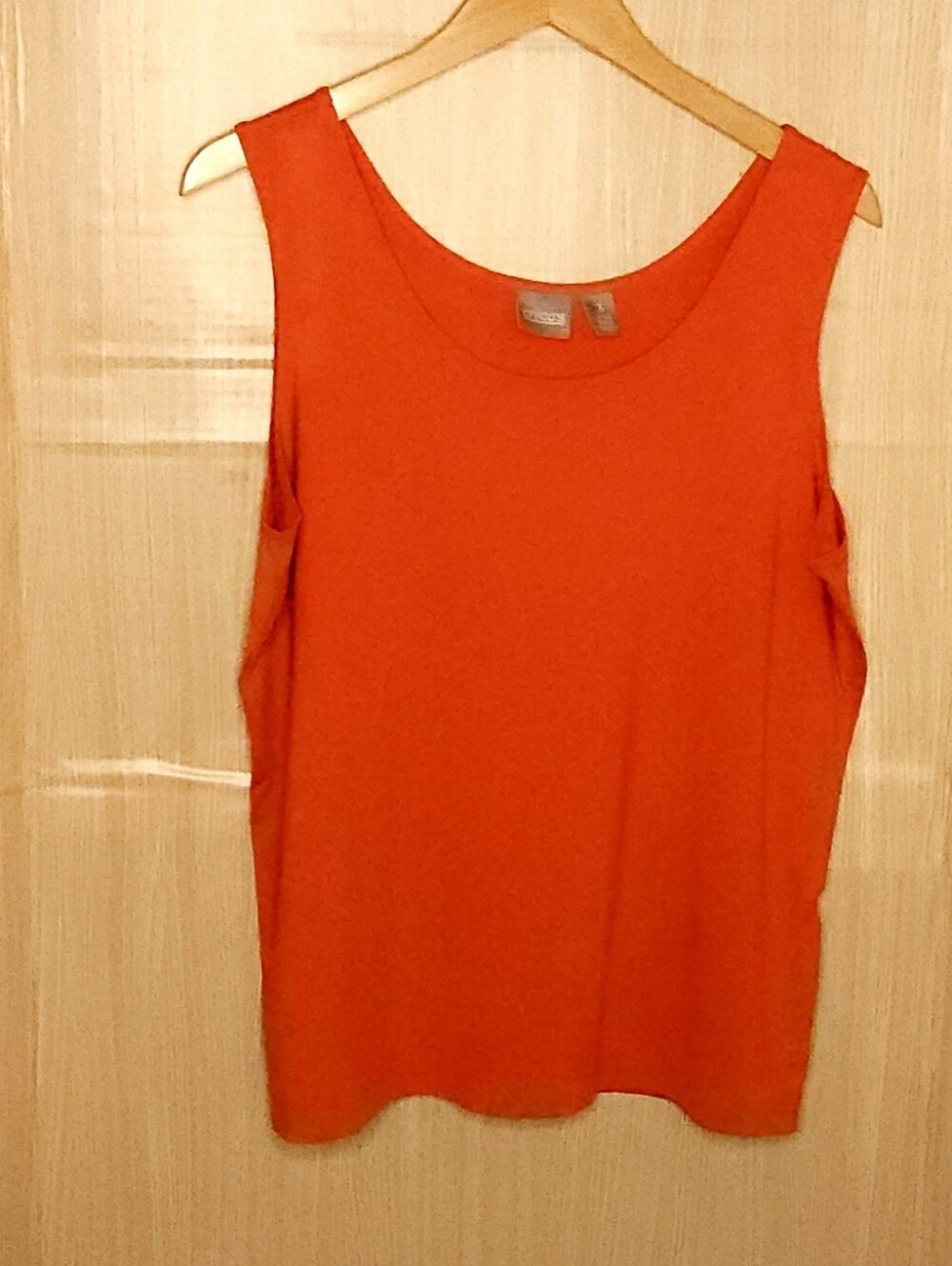 Chico’s women’s burnt orange basic layering tank top XL